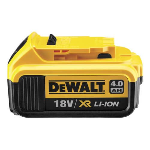 Акумуляторна батарея DeWALT DCB182, 18 В, 4 Ач, час заряджання 40 хв, вага 0.61 кг