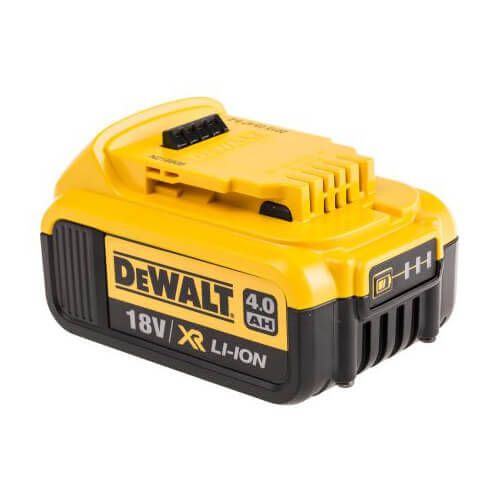 Акумуляторна батарея DeWALT DCB182, 18 В, 4 Ач, час заряджання 40 хв, вага 0.61 кг