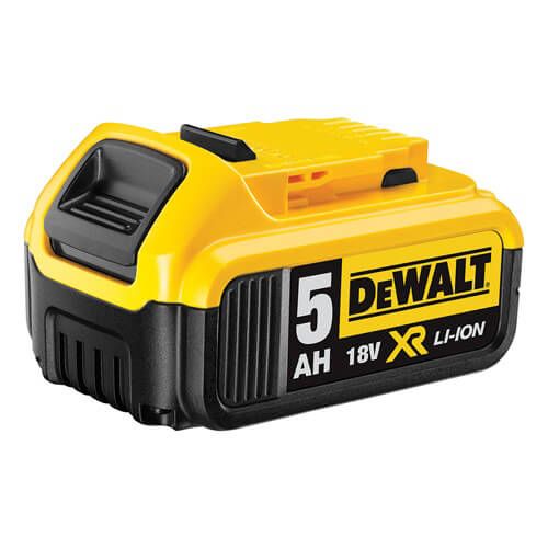 Акумуляторна батарея DeWALT DCB184 18 В, 5 Ач, час заряджання 50 хв, вага 0.65 кг