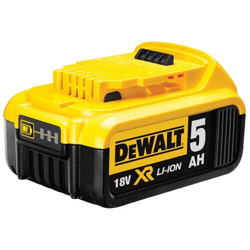 Акумуляторна батарея DeWALT DCB184 18 В, 5 Ач, час заряджання 50 хв, вага 0.65 кг