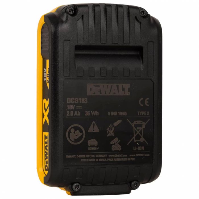 Акумуляторна батарея DeWALT DCB183 18 В, 2 Ач,