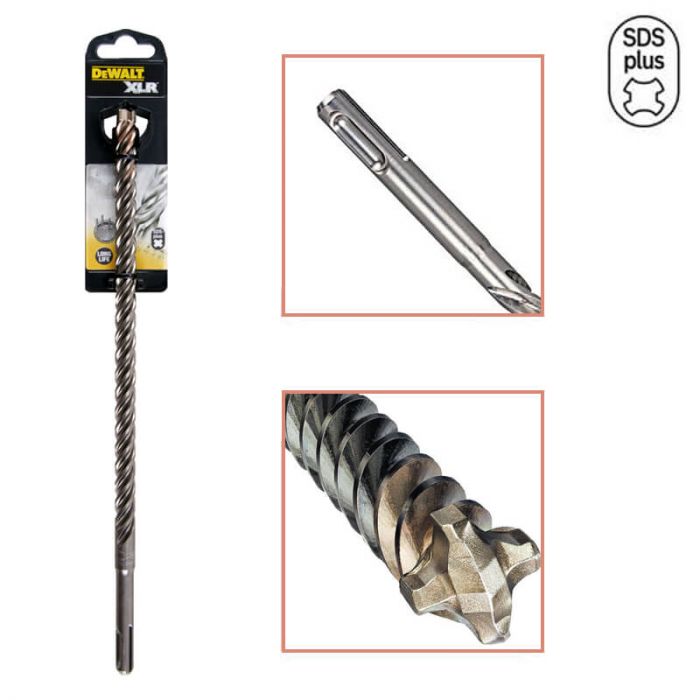 Свердло SDS-Plus, XLR, 4 кромки, 12x100x160 мм DeWALT DT8933