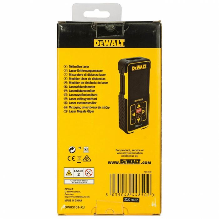 Дальномір лазерний DeWALT DW03101