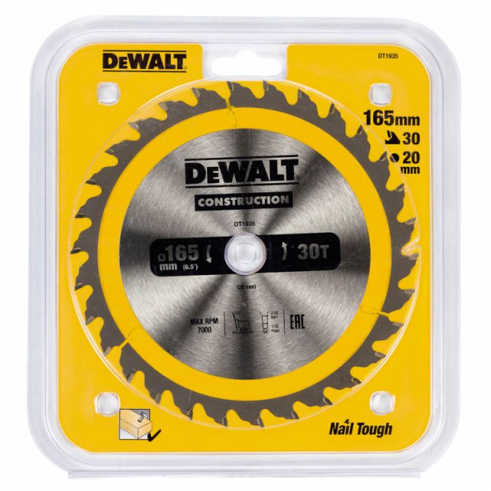 Диск пильний CONSTRUCTION DeWALT DT1935