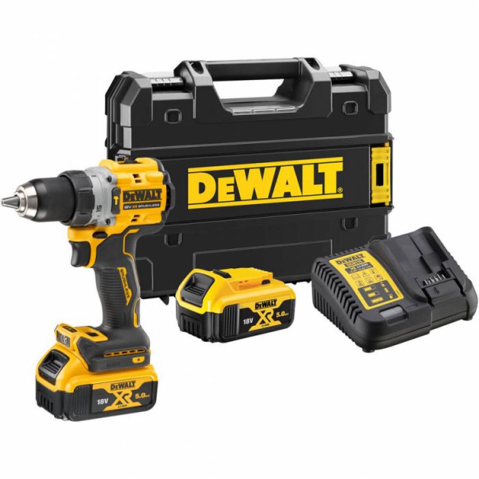 Дрель-шуруповёрт аккумуляторная бесщёточная ударная DeWALT DCD805P2T