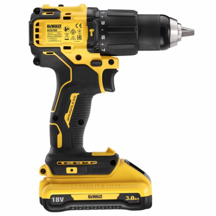 Дриль-шуруповерт акумуляторний безщітковий ударний DeWALT DCD709L2T