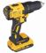 Дриль-шуруповерт акумуляторний безщітковий DeWALT DCD777D2T, безщеточний, ненаголошений, XR Li-Ion 18 В, 2 Ач, 65 Нм, 500-1750 об/хв, патрон 13 мм швидкозатискний, кількість швидкостей - 2, вага 1,1. пристрій, валіза