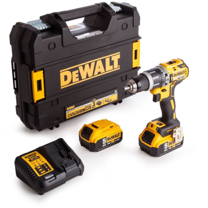 Дриль-шуруповертний акумуляторний безщітковий ударний DeWALT DCD796P2