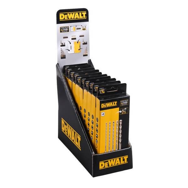 Касета з бурами SDS Plus DeWALTt, L = 160 мм., d = 5.5, 6, 7, 8, 10 мм., 6 шт. DT70835