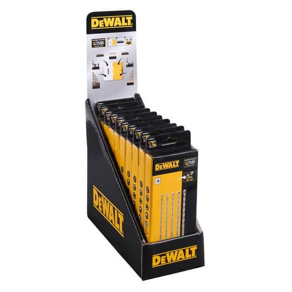 Касета з бурами SDS Plus DeWALT, L = 160 мм., d = 5, 5.5, 6, 6.5, 7 мм., 6 шт. DT70838