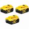 Набір акумуляторних батарей DeWALT DCB184P3 Li-Ion, 18 В XR ✔ Ємність: 5 Aг