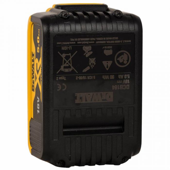 Набір акумуляторних батарей DeWALT DCB184P3 Li-Ion, 18 В XR ✔ Ємність: 5 Aг
