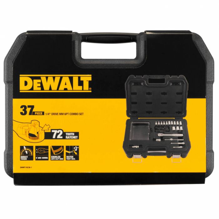 Набір головок та біт 1/4, 37 предметів DeWALT DWMT19238-1