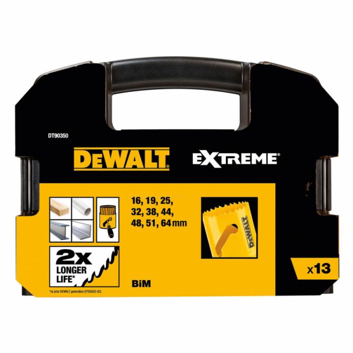 Набір коронок-ціфенборів DeWALT DT90350