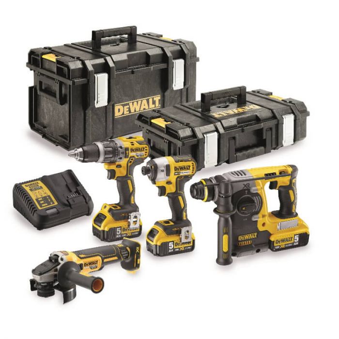 Набір з чотирьох безщеточних інструментів DeWALT DCK422P3