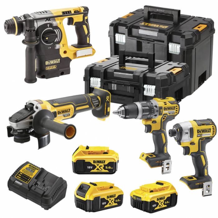 Набір з чотирьох безщеточних інструментів DeWALT DCK422P3T