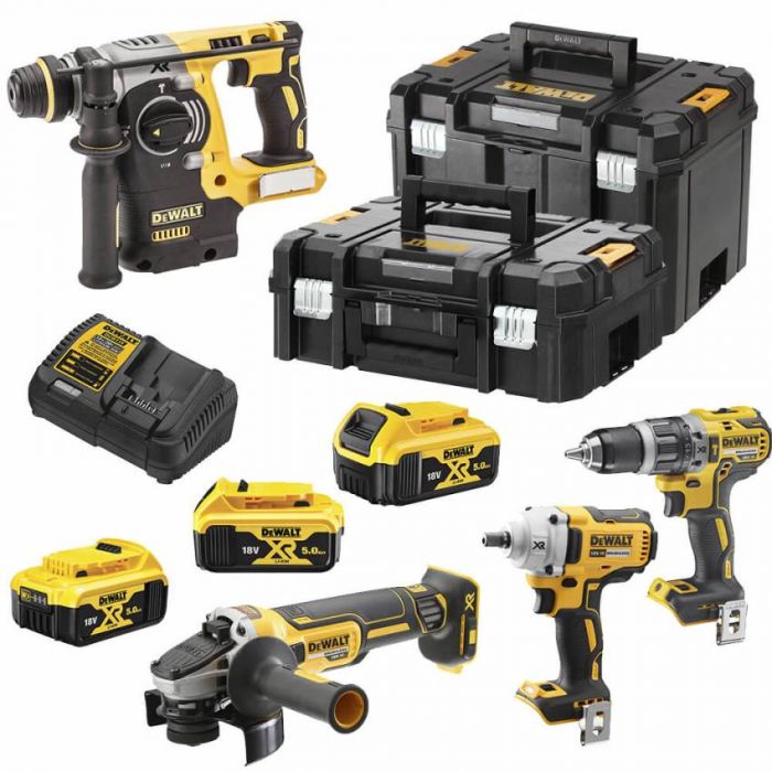 Набір з чотирьох безщеточних інструментів DeWALT DCK428P3T