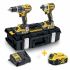 Набір з двох інструментів безщіткових DeWALT DCK266P2+DCB184