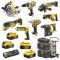 Набір з восьми акумуляторних інструментів DeWALT DCK856P4