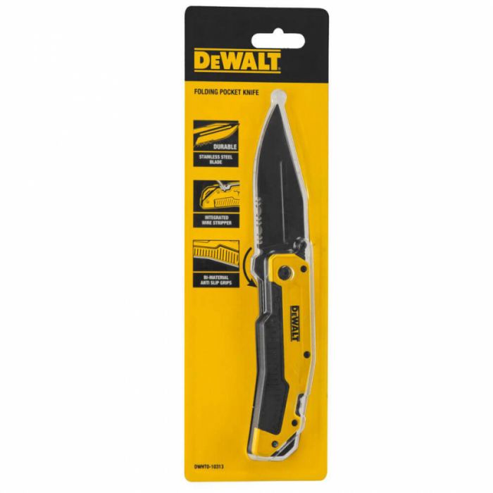 Ніж складаний з довжиною леза 82 мм DeWALT DWHT0-10313