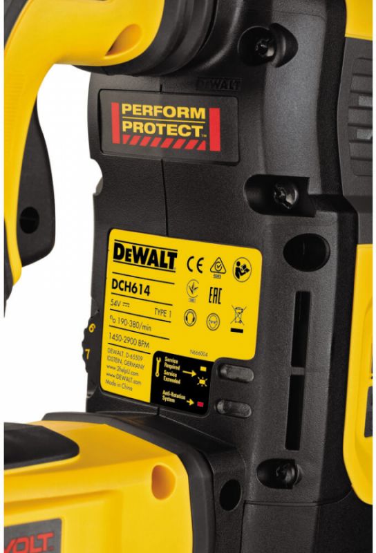 Перфоратор акумуляторний безщітковий SDS-MAX DeWALT DCH614X2