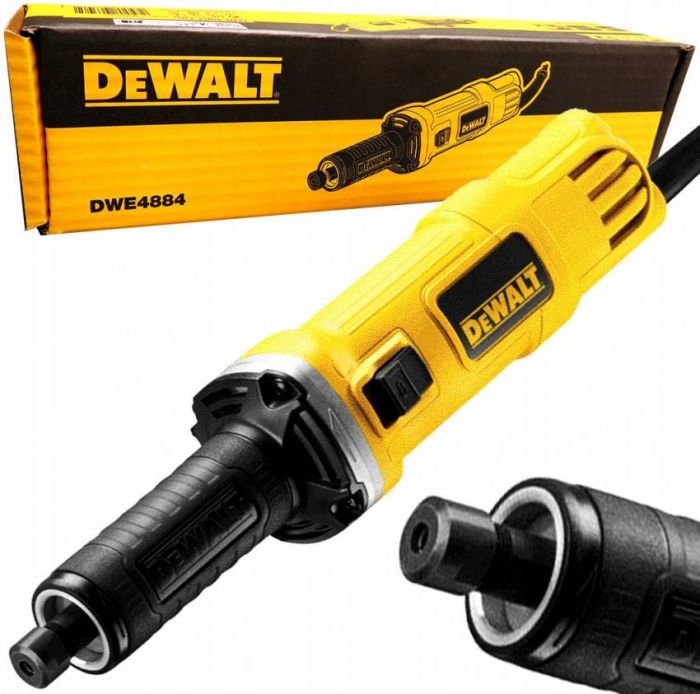 Прямошліфувальна мережева машина  450Вт, цанга 6мм, DeWALT DWE4884