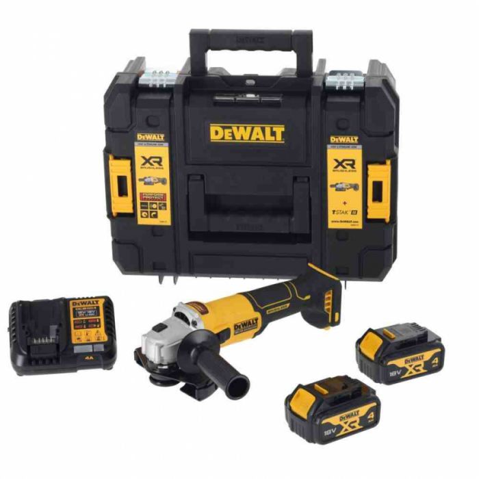 Шліфмашина кутова - болгарка акумуляторна безщіткова DeWALT DCG407M2T
