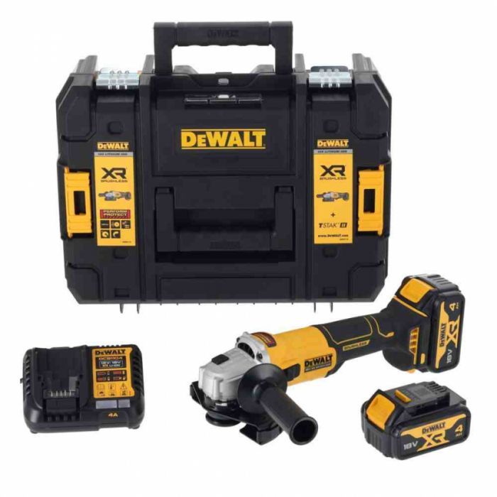 Шліфмашина кутова - болгарка акумуляторна безщіткова DeWALT DCG407M2T