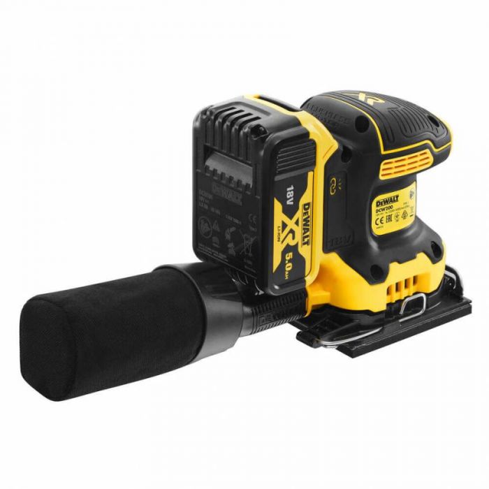 Шліфмашина вібраційна акумуляторна DeWALT DCW200P2