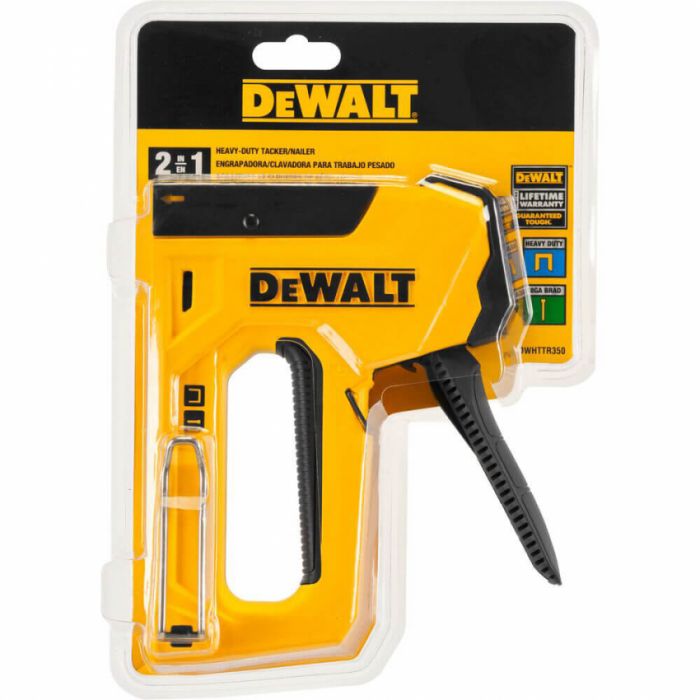 Степлер Heavy Duty для скоб типу G 6-14мм, цвяхів типу J 12, 15мм DeWALT DWHTTR350-0